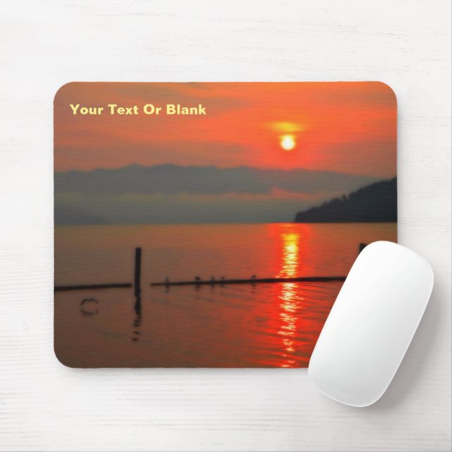 Red Sky At Morning Mouse Pad (With Mouse)
