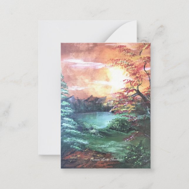 Red Sky at Night Note Card (Front)