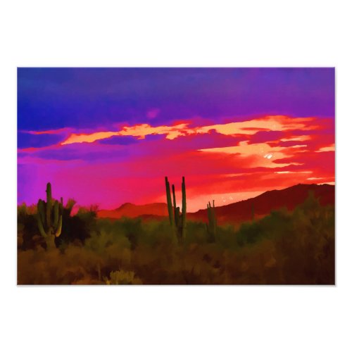 Red Sky at Night Photo Print