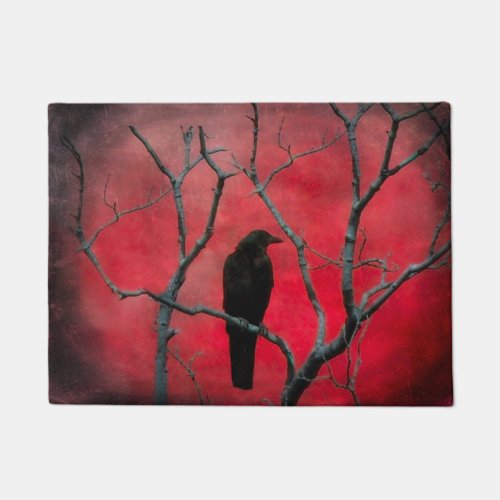 Red Sky Black Crow Doormat
