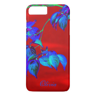 Red Sky Blue Leaves iPhone 7 Plus case