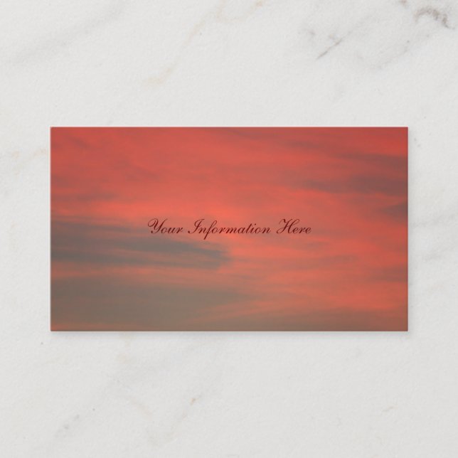 Red Sky Business Cards (Front)