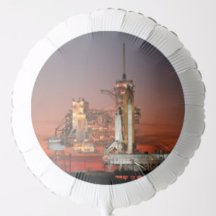 Red Sky for Space Shuttle Atlantis Launch Balloon