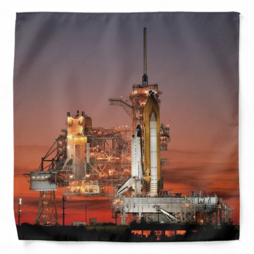 Red Sky for Space Shuttle Atlantis Launch Bandana