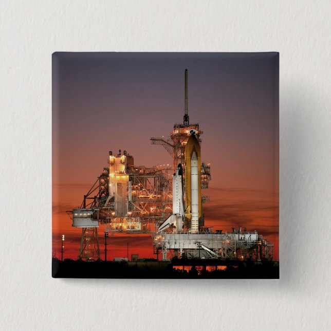 Red Sky for Space Shuttle Atlantis Launch Button (Front)