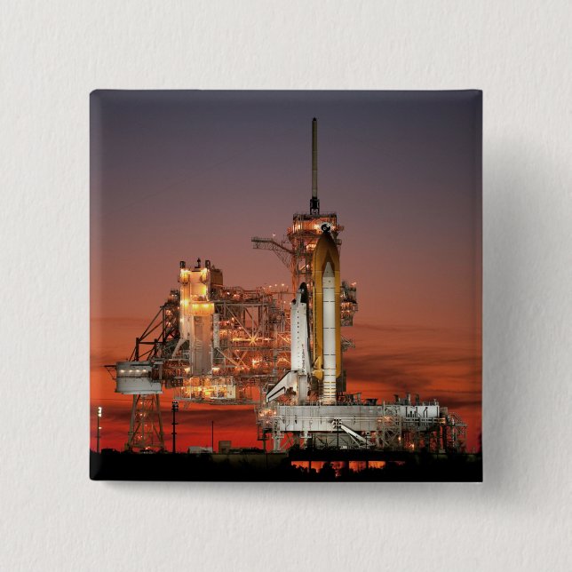 Red Sky for Space Shuttle Atlantis Launch Button (Front)