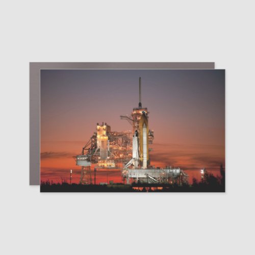 Red Sky for Space Shuttle Atlantis Launch Car Magnet