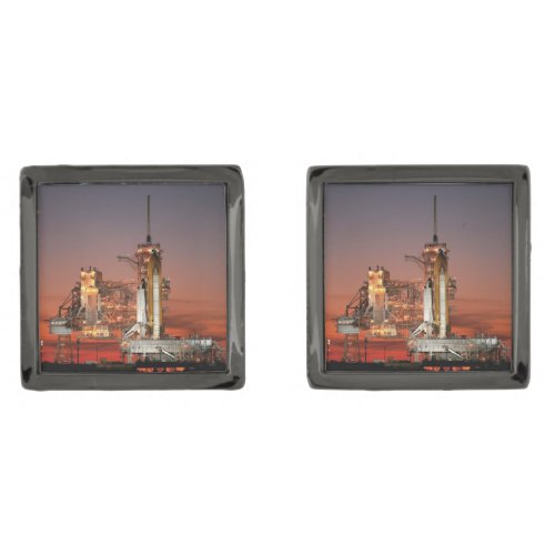 Red Sky for Space Shuttle Atlantis Launch Cufflinks