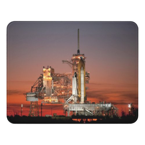 Red Sky for Space Shuttle Atlantis Launch Door Sign