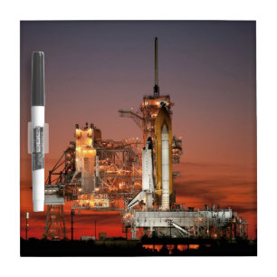 Red Sky for Space Shuttle Atlantis Launch Dry Erase Board
