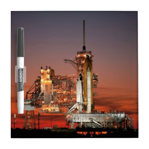 Red Sky for Space Shuttle Atlantis Launch Dry Erase Board