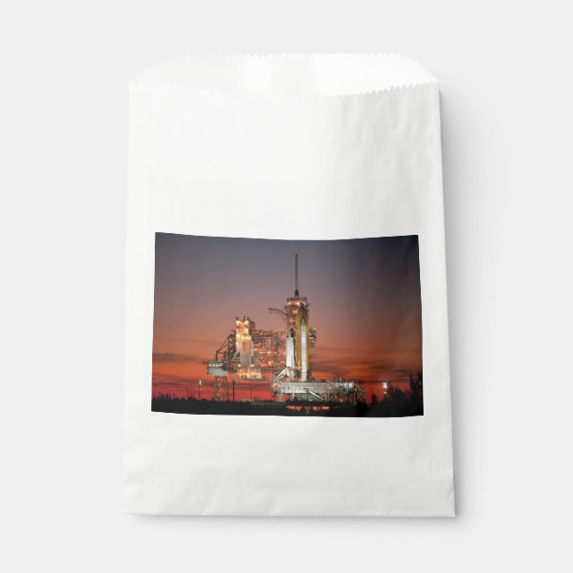 Red Sky for Space Shuttle Atlantis Launch Favor Bag (Front)