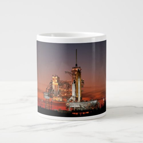 Red Sky for Space Shuttle Atlantis Launch Giant Coffee Mug