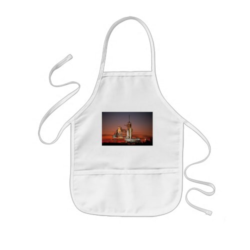 Red Sky for Space Shuttle Atlantis Launch Kids Apron