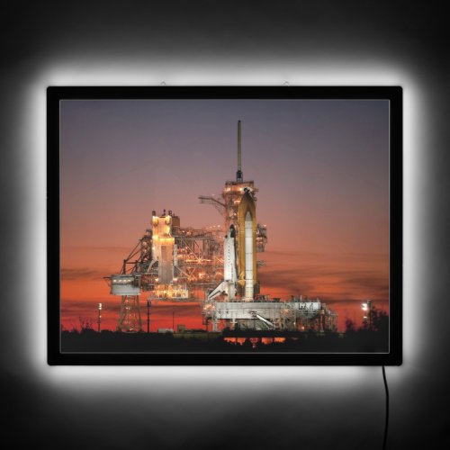 Red Sky for Space Shuttle Atlantis Launch LED Sign