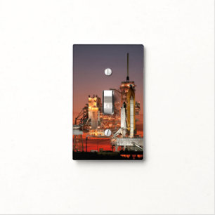 Red Sky for Space Shuttle Atlantis Launch Light Switch Cover