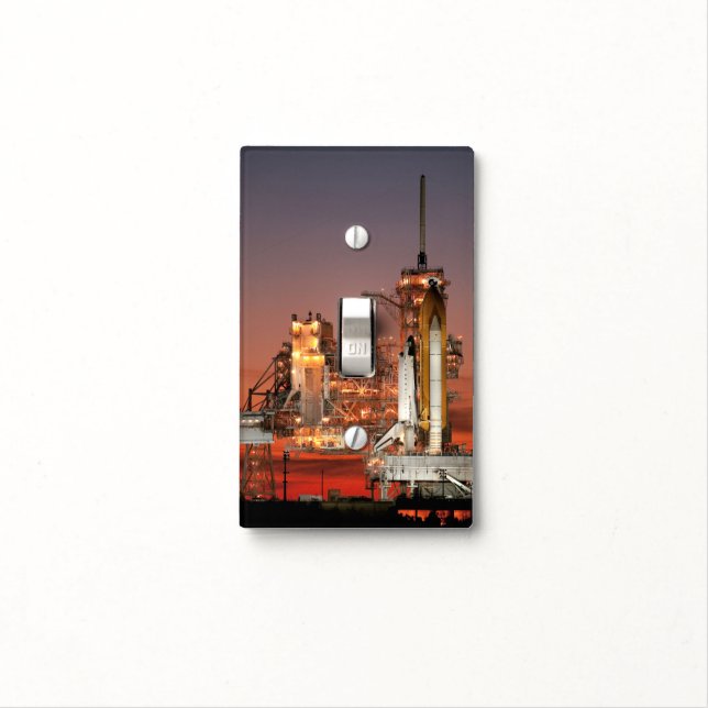 Red Sky for Space Shuttle Atlantis Launch Light Switch Cover (In Situ)