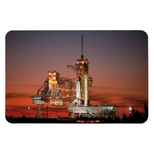 Red Sky for Space Shuttle Atlantis Launch Magnet