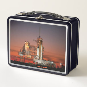 Red Sky for Space Shuttle Atlantis Launch Metal Lunch Box