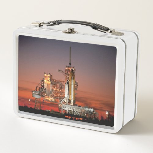 Red Sky for Space Shuttle Atlantis Launch Metal Lunch Box
