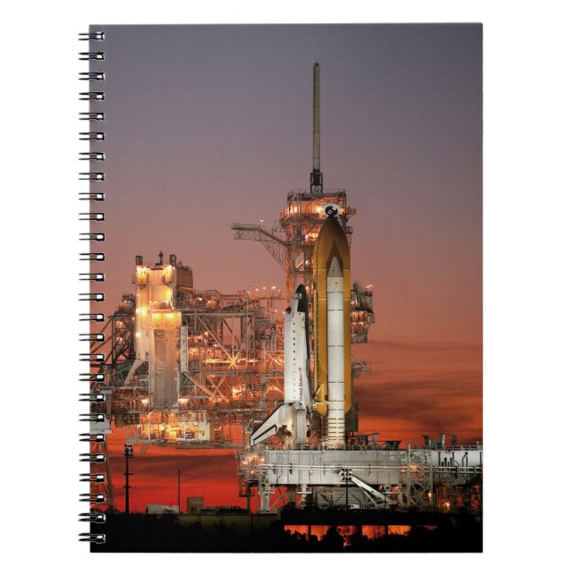 Red Sky for Space Shuttle Atlantis Launch Notebook (Front)