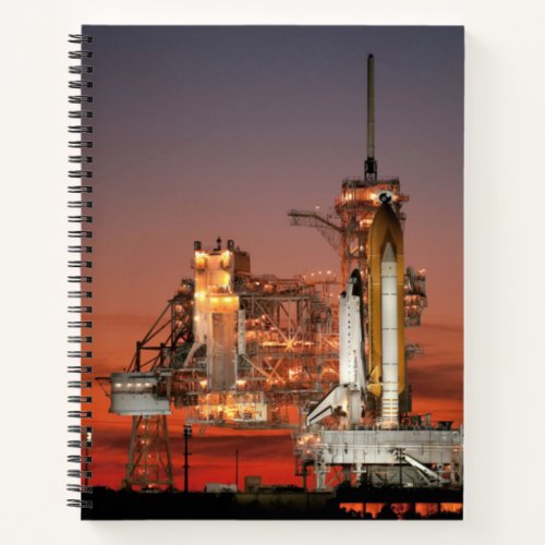 Red Sky for Space Shuttle Atlantis Launch Notebook