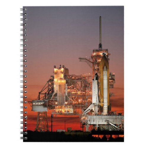 Red Sky for Space Shuttle Atlantis Launch Notebook