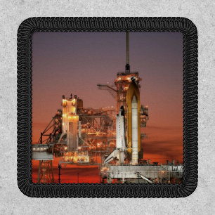 Red Sky for Space Shuttle Atlantis Launch Patch