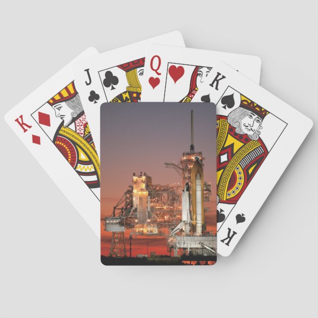 Red Sky for Space Shuttle Atlantis Launch Poker Cards (Back)