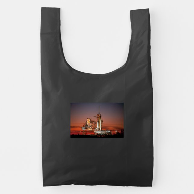 Red Sky for Space Shuttle Atlantis Launch Reusable Bag (Front)