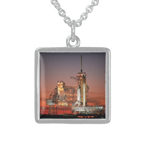 Red Sky for Space Shuttle Atlantis Launch Sterling Silver Necklace