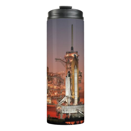 Red Sky for Space Shuttle Atlantis Launch Thermal Tumbler