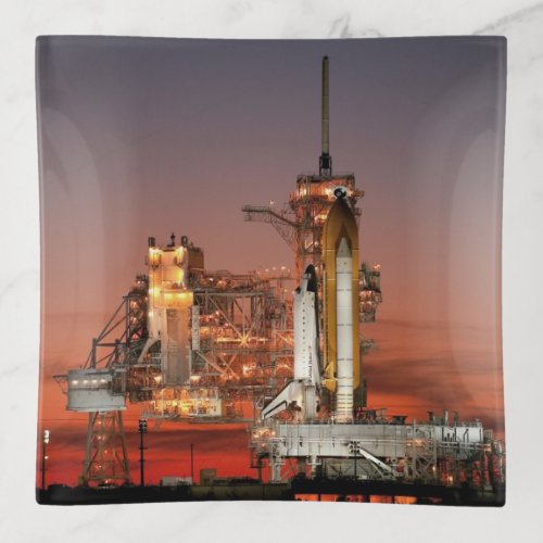 Red Sky for Space Shuttle Atlantis Launch Trinket Tray