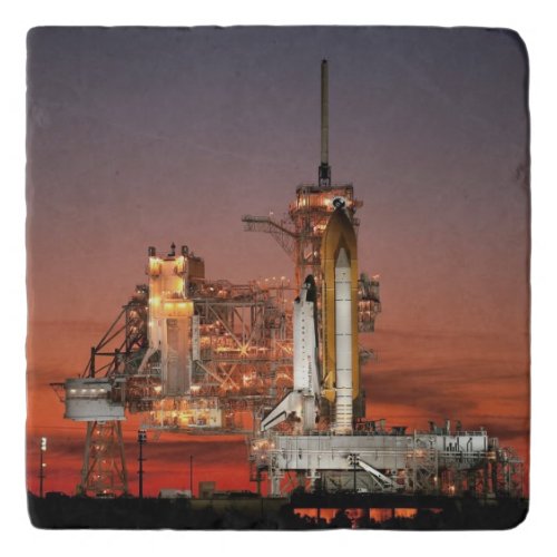 Red Sky for Space Shuttle Atlantis Launch Trivet