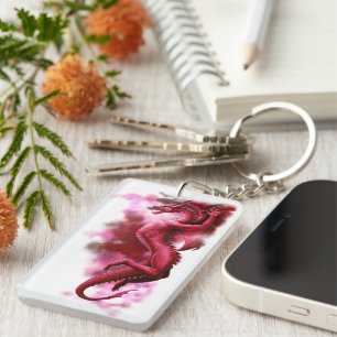 Red Sky in the Morning Keychain