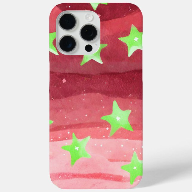 red sky with stars Case-Mate iPhone case (Back)