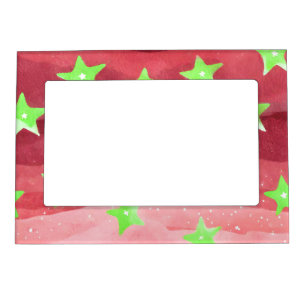 red sky with stars magnetic frame