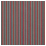 red, slate gray, charcoal vertical stripes fabric