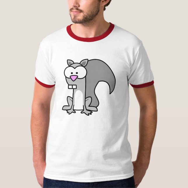 Red Sleeve Squirrel Shirt (Front)