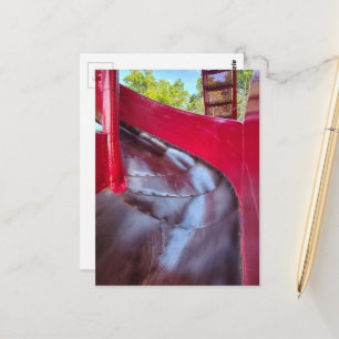 Red Slide Abstract Postcard