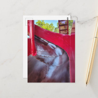 Red Slide Abstract Postcard