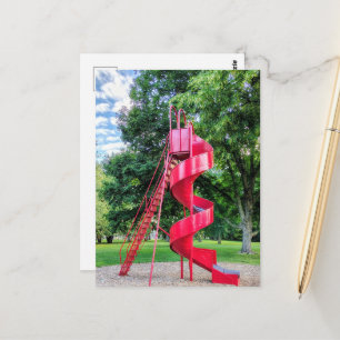 Red Slide in Burlington, Iowa Postcard