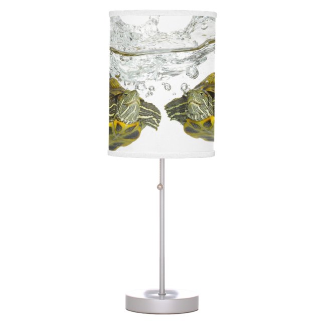 Red slider turtles table lamp (Front)