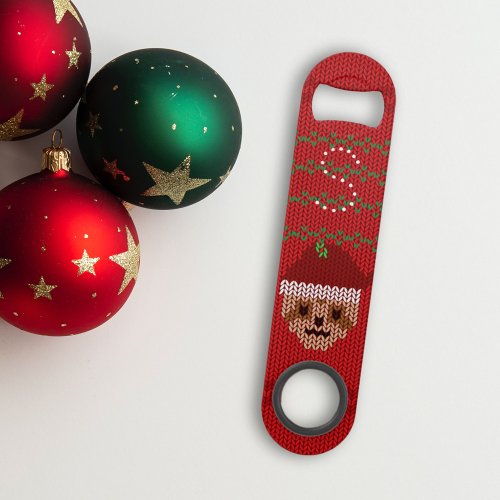Red Sloth Christmas Holiday Bar Key Bottle Opener