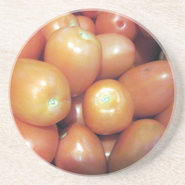 Red Small Tomatoes Coaster (Front)