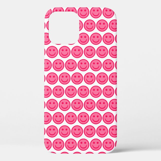 Red Smiley Face Case-Mate iPhone Case (Back)