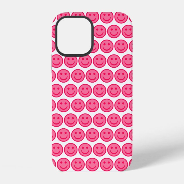 Red Smiley Face Iphone Case (Back)