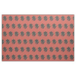 Red Smiling Krampus Switch Fabric