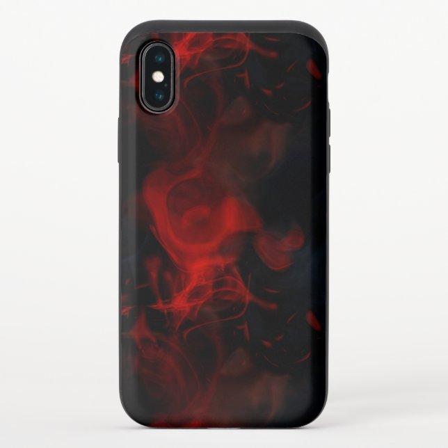 red smoke uncommon iPhone case (Back)