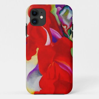 Red Snap Dragon Iphone 11 Case by EnKore at Zazzle